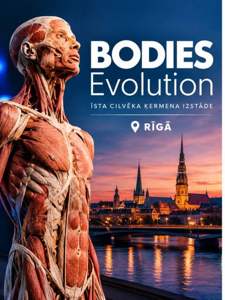 BODIES Evolution izstāde Rīgā - cilvēka ķermeņa anatomijas izstāde Teika Plaza